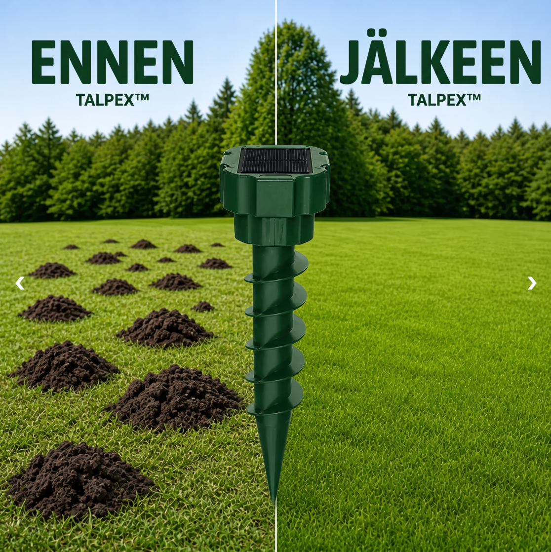 TALPEX™ – Luotettavin tapa pysäyttää myyrän tekemät multakasat!