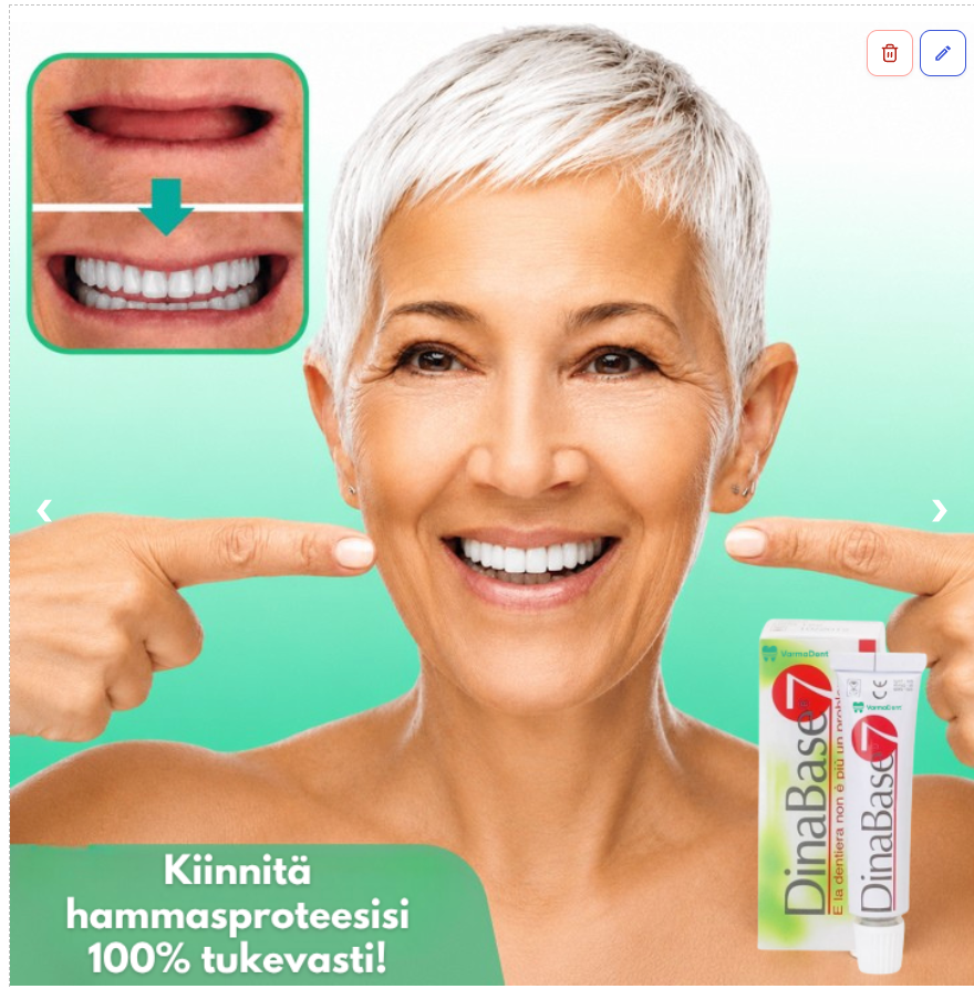 VarmaDent™ | Kiinnitä hammasproteesisi – 100% tukevasti!